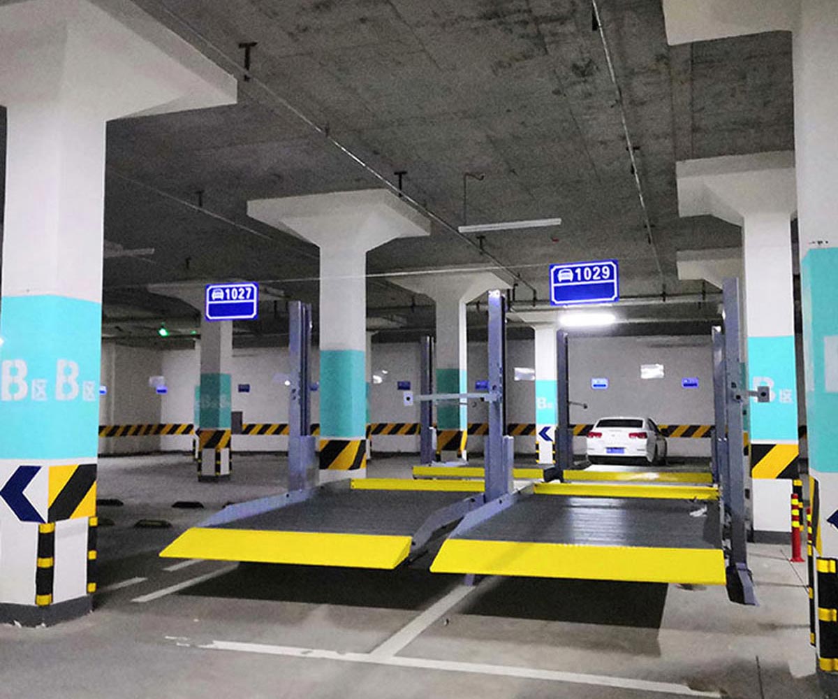 二層簡易式機械停車安裝