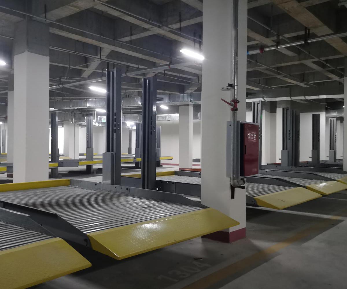 地下室簡易類立體停車設備安裝