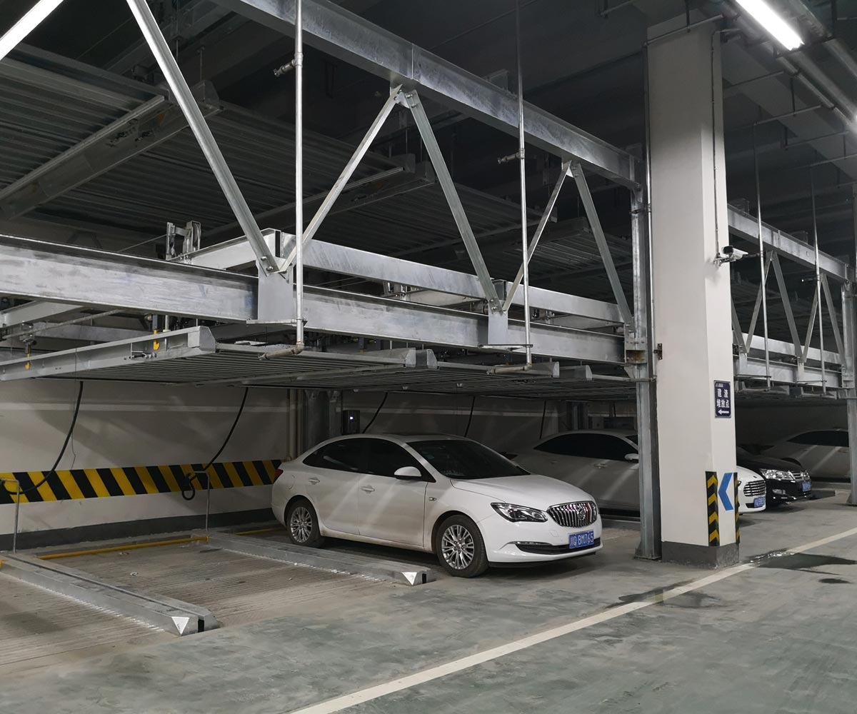 PSH4-D2四層帶二層地坑式升降橫移自動立體停車庫