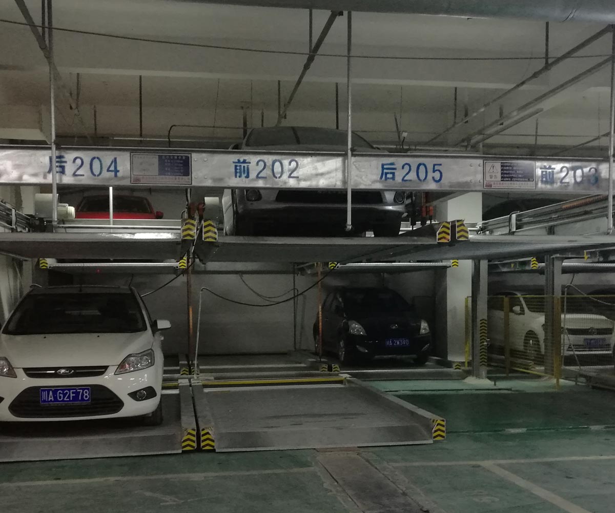 云龍兩層升降橫移式立體車庫